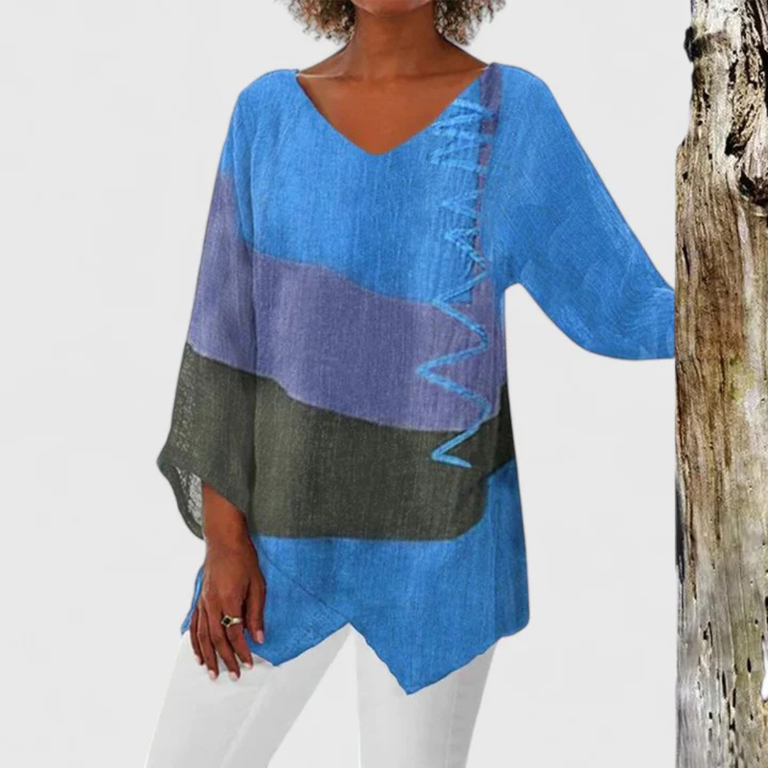 Adele™ - Elegant V-Neck Tunic