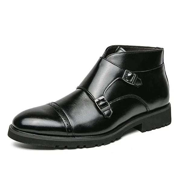 Alistair™ - Leather Buckled Boots