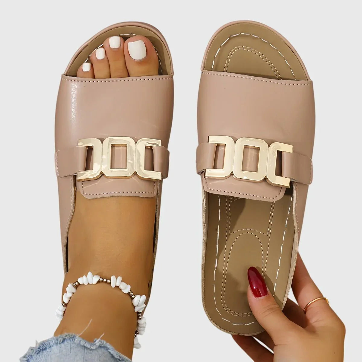 Alicia™ - Chic Buckle Sandals