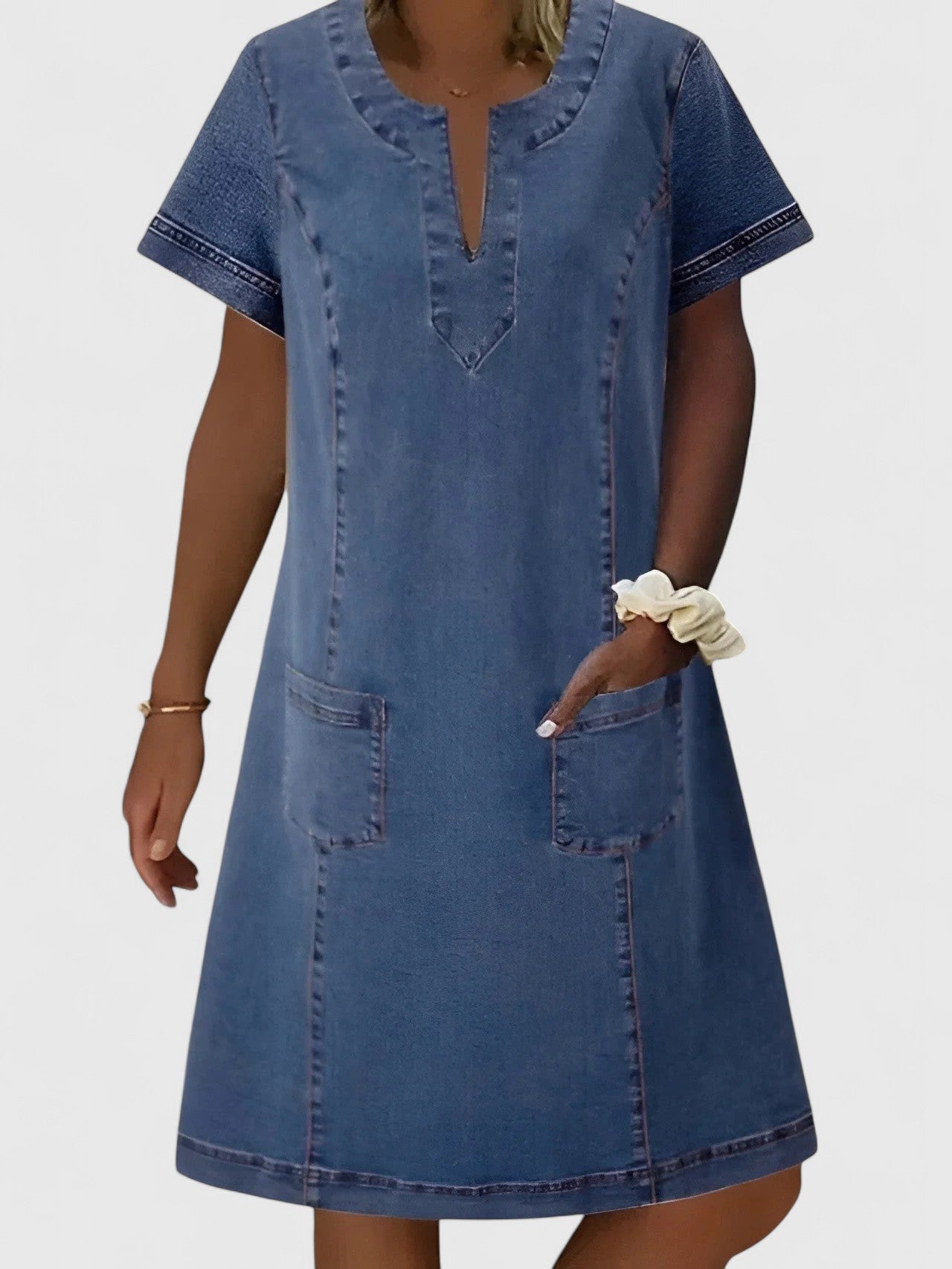 Alise™ - Modern Denim Dress