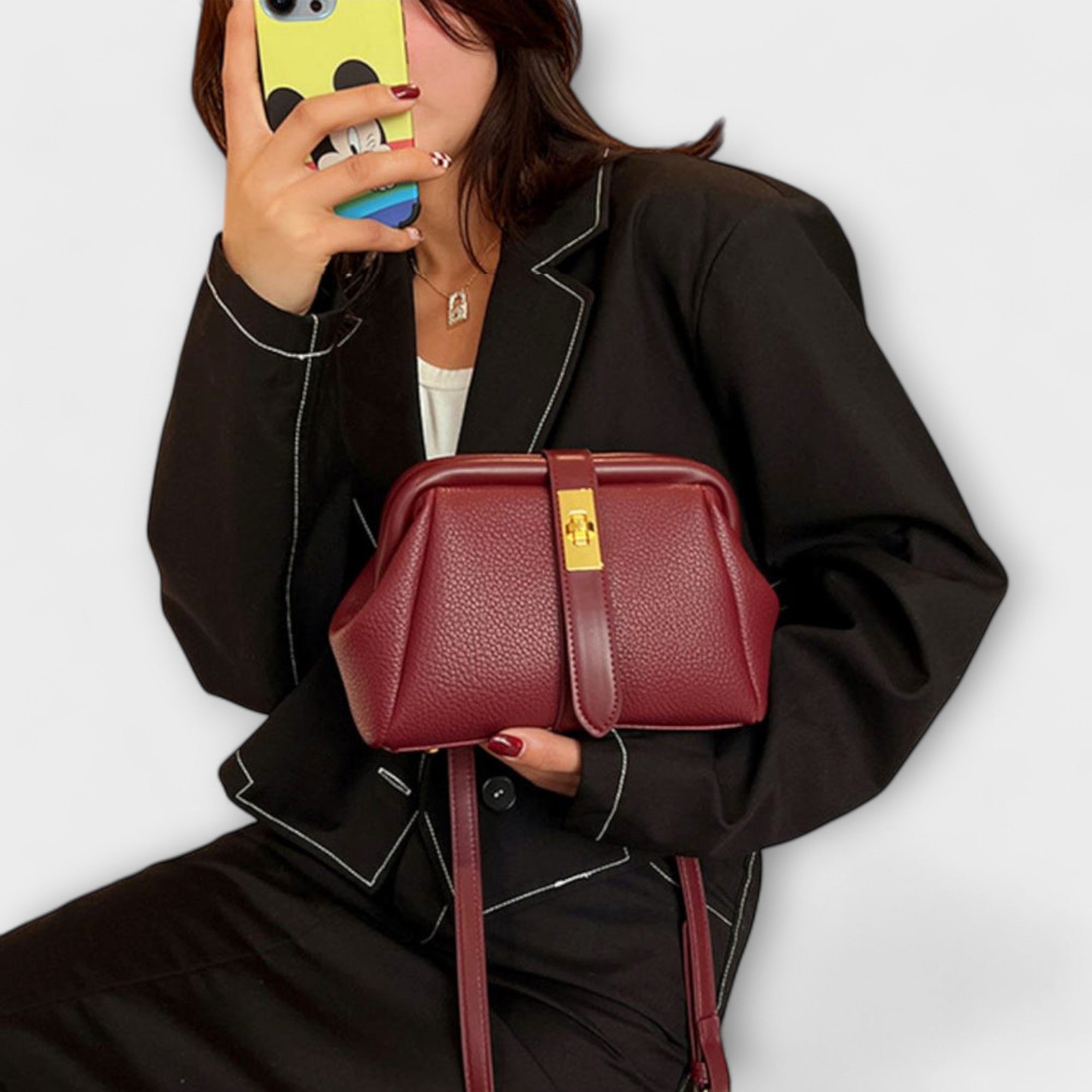 Adele™ - Classic Leather Handbag